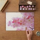 Pembe Kiraz Çiçeği Tasarımı 240 Parça Ahşap Puzzle Ahşap Kutuda MP00041