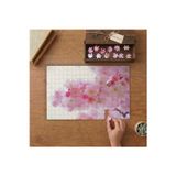 Pembe Kiraz Çiçeği Tasarımı 240 Parça Ahşap Puzzle Ahşap Kutuda MP00041