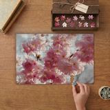 Pembe Kiraz Çiçekleri Tasarımı 240 Parça Ahşap Puzzle Ahşap Kutuda MP08311