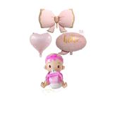 Pembe Kız Bebek Hastane Odası Süsleme Balon Seti
