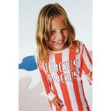 Pembe Kız Çocuk Hocus Pocus ÇizgiliUzun Kol Pijama Takımı