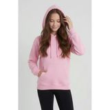 Pembe Kız Çocuk Kanguru Cepli Şardonlu Kapüşonlu Sweatshirt 24688