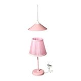 Pembe Kız Çocuk Odası Avize Abajur Takımı pembe