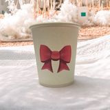 Pembe Kurdela-Doğumgünü -Desenli Tek Kullanımlık 7 Oz 50 Adet Karton Bardak