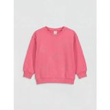Pembe Kurdele Baskılı Taşlı Kız Çocuk Sweatshirt