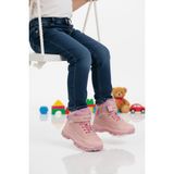 Pembe Kürklü Kaymaz Cırtlı Kız Çocuk Bot 2082 P