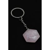 Pembe Kuvars Doğal Taş Anahtarlık - Anh-0160
