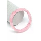 Pembe Kuvars Doğal Taş Bileklik 12 X 12 Mm Özel Kesim