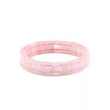 Pembe Kuvars Doğal Taş Bileklik 9 X 12 Mm Özel Kesim