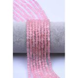 Pembe Kuvars Doğal Taş Dizi 4 Mm Küp Kesim - Dz-1516