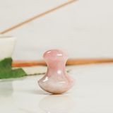 Pembe Kuvars Doğal Taş Mantar Masaj Aleti