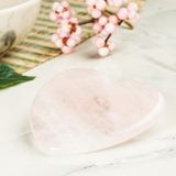 Pembe Kuvars (Heart) Gua Sha Doğal Taş Masaj Aleti