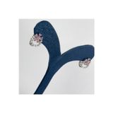 Pembe Kuvars Incili Gümüş Küpe Livora Jewelry