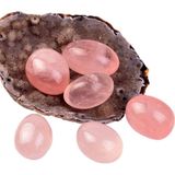 Pembe Kuvars Taşı Kütle - Taş Sandığı - Çok Renkli