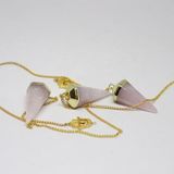 Pembe Kuvars Taşı Pandül Royal Quality Metal Kaplama