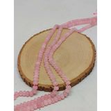 Pembe Kuvars Taşı Rondela Kesim 5x8mm Dizi (54316)