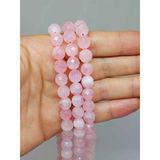 Pembe Kuvars Taşı Royal Quality Faset Kesim Dizi 10mm (52892)