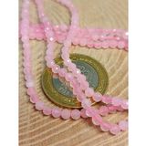 Pembe Kuvars Taşı YARIM Dizi 3mm (17cm uzunluğundadır) (41245)