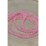 Pembe Kuvars Taşı YARIM Dizi 3mm (17cm uzunluğundadır)