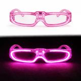 Pembe LED Işıklı Parti Gözlüğü 3 Modlu – Glow & Gece Eğlence Gözlüğü