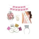 PEMBE MAVİ SÜS Bride To Be Set Bride To Be Parti Seti Bride Taç Bride Kuşak
