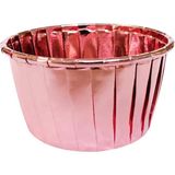 Pembe Muffin Kek Kapsülü 25'li, Şık ve Pratik Tatlı Sunumu Için - Seçenek 1 - Ahşap - Bej