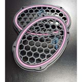 Pembe Neon Işıklı 6x9 Oval Hoparlör ve Midrange Kapağı 1takım (2ADET)