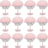 Pembe Nevresim Takımı 12 Parça Nevresim İğnesi, Yorgan Kılıfı Klipsleri Nevresim, Yastık, Perdeler Için Nevresim Tutucu (Pembe)