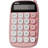Pembe Orta Boy LCD Ekranlı 20 Tuşlu Mekanik Görünümlü Hesap Makinesi - Seçenek 1 - Ahşap