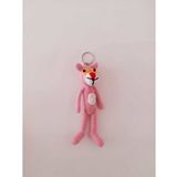 Pembe Panter Amigurumi Organik Anahtarlık Oyuncak