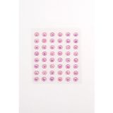 Pembe Parlak Taş Detaylı Yüz ve Tırnak Sticker