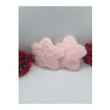 PEMBE PELUŞ YILDIZLI ÇITÇITLI SAÇ TOKASI 2'Lİ Pembe Tek Ebat