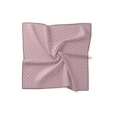 Pembe Petek Desen Twill İpek Eşarp