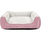 Pembe Pofuduk Peluş Köpek Yatağı, Yıkanabilir, Silinebilir, Küçük Irk Için Ideal. - Ahşap - Bej - Seçenek 1