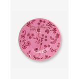 Pembe Porselen Petit Four Tabağı 12 cm