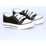 Pembe Potin Convers Keten Çocuk Ayakkabı 10-3232-22ÇCONVERS - Siyah