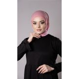 Pembe Pratik Hazır Geçmeli Tesettür Eşarp Sandy Kumaş Arkadan Çıtçıtlı 2206_04