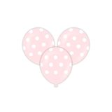 Pembe Puanlı Çepeçevre Baskılı Balon 10 Adet Çok Renkli