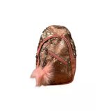 Pembe Pullu Çocuk Çanta Çocuk Sırt Çantası En 21 Cm Boy 14 Cm