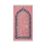 Pembe Ravza Desen Özel Dokuma Seccade