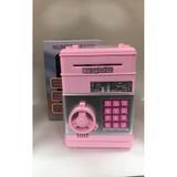 Pembe Renk Atm Şifreli Otomatik Kağıt Para Alan Kasa Kumbara