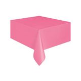 Pembe Renk Kullan At 120x180 Cm Doğum Günü Partisi Için Düz Tek Kullanımlık Plastik Masa Örtüsü