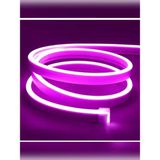 Pembe Renk Neon LED 1 mt 12 Volt Trafo Li Tak Fişe Çalıştır