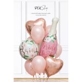 Pembe Rose Tema Bride To Be Parti Balon Süsleme Seti Set264
