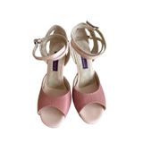 Pembe Rüya Dokulu Elegan TANGO DANS VE SALON AYAKKABISI 8,5 CM 13 PONT KONİ MODEL TOPUK KAPALI (EU Ayakkabı Beden Sistemi, Yetişkin, Sayısal, Orta, 36)
