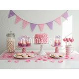 Pembe Rüya: Pastalar ve Tatlılarla Dolu, 200X150CM Arka Plan Stüdyo Fonu