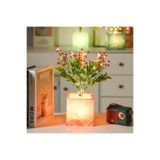 Pembe Saksılı LED Yapay Çiçek 24242453447