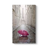 Pembe Şemsiye Tablosu 30 x 50