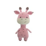 Pembe Sevimli Zürafa Uyku Arkadaşı Amigurumi Organik Oyuncak