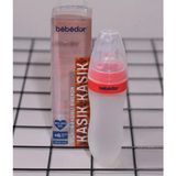Pembe Silikon Biberon ve Kaşık 120 Ml, Güvenli ve Nazik Kullanım Için Ideal Seçim - Ahşap - Bej